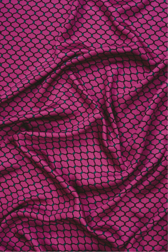 Fuchsia satin viskos