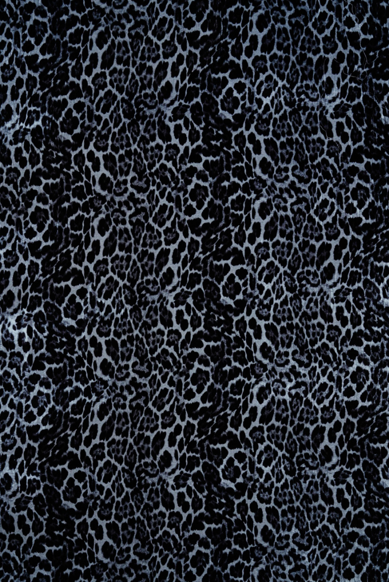 Velours gris léopard