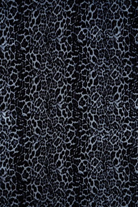 Leopard grey velour