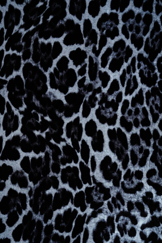 Velours gris léopard