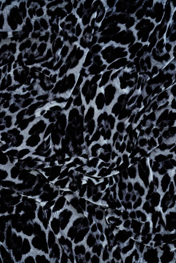 Velluto grigio leopardo