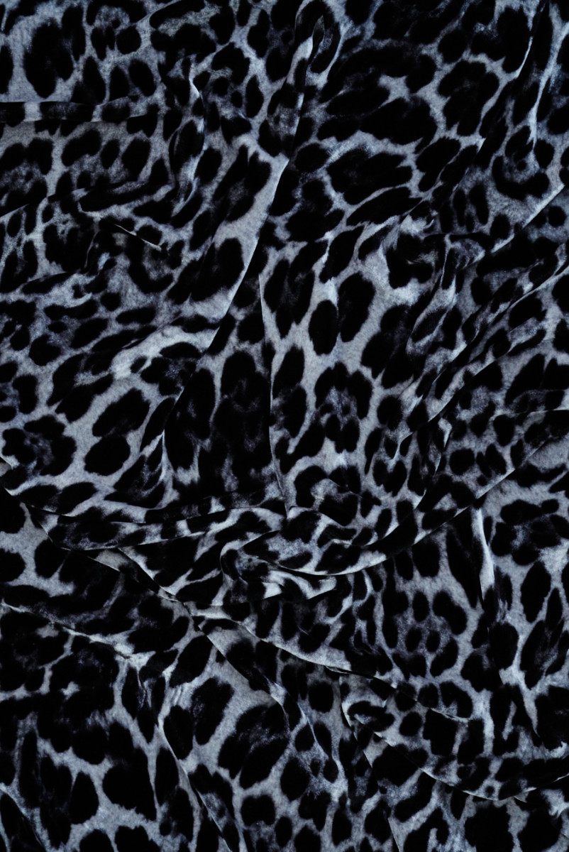 Leopardgrå velour