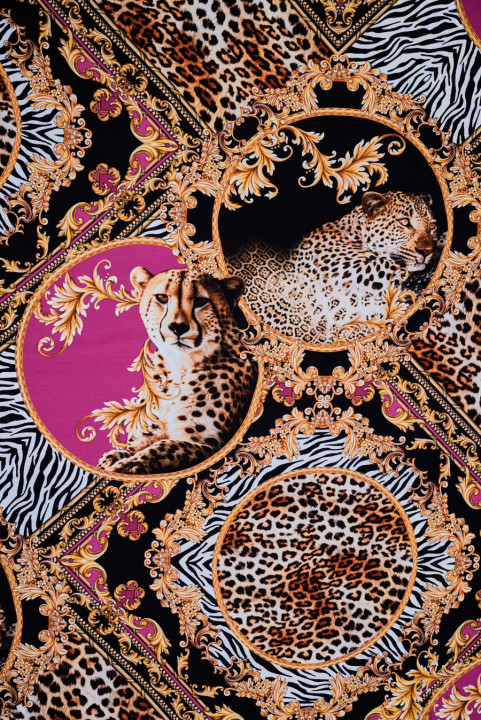 Viscose ornaments and panthers