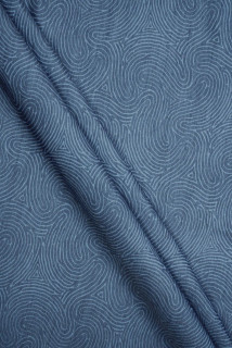 Ondulations en denim en coton