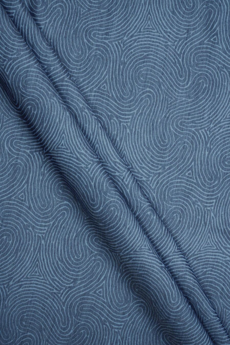 Ondulations en denim en coton