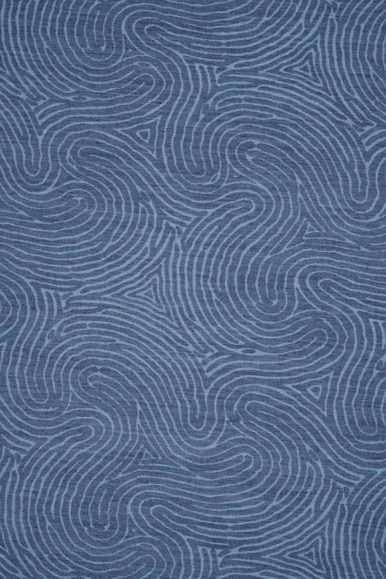 Ondulations en denim en coton