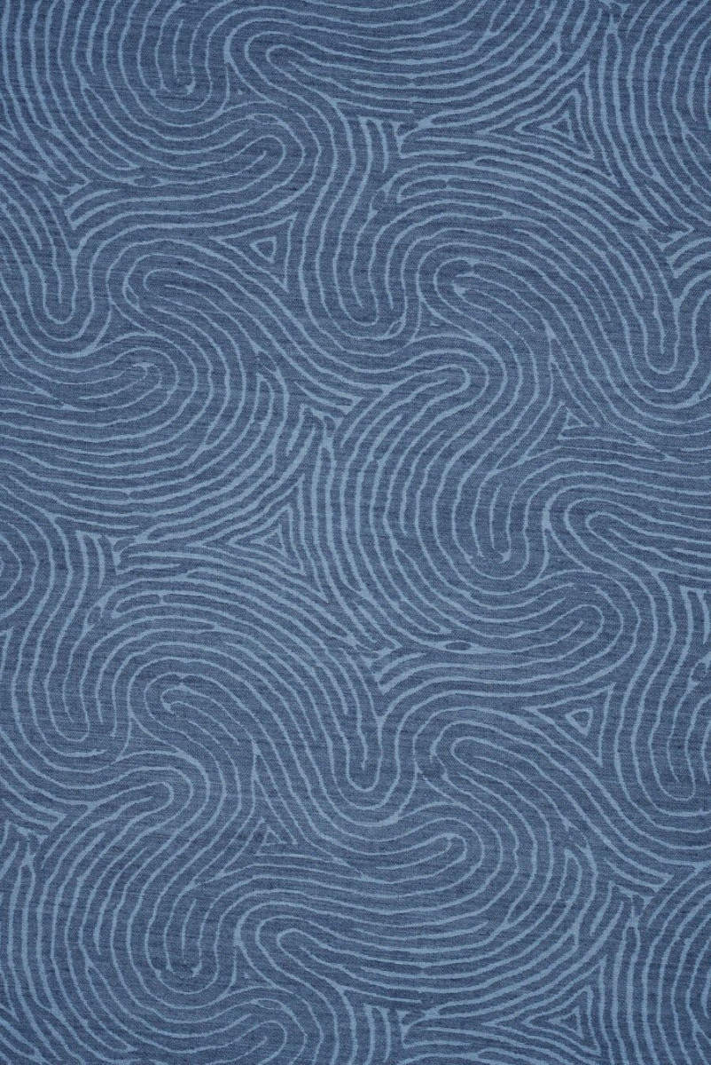 Ondulations en denim en coton