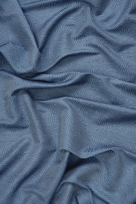 Onde di cotone in jeans