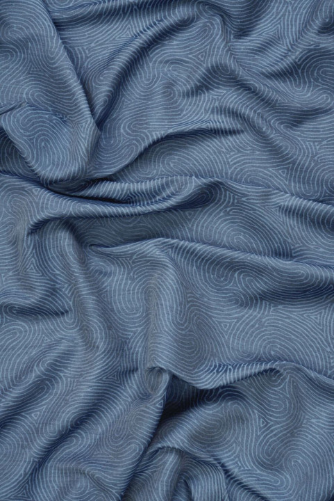 Cotton denim waves