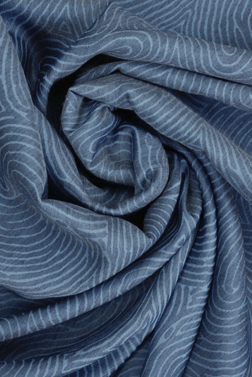 Onde di cotone in jeans