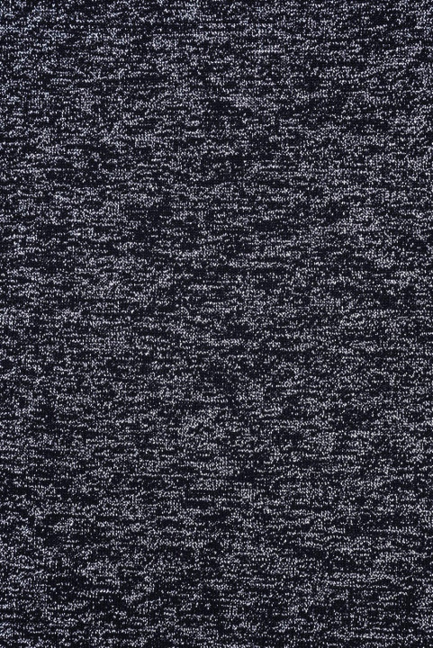 Glossy black knitted fabric