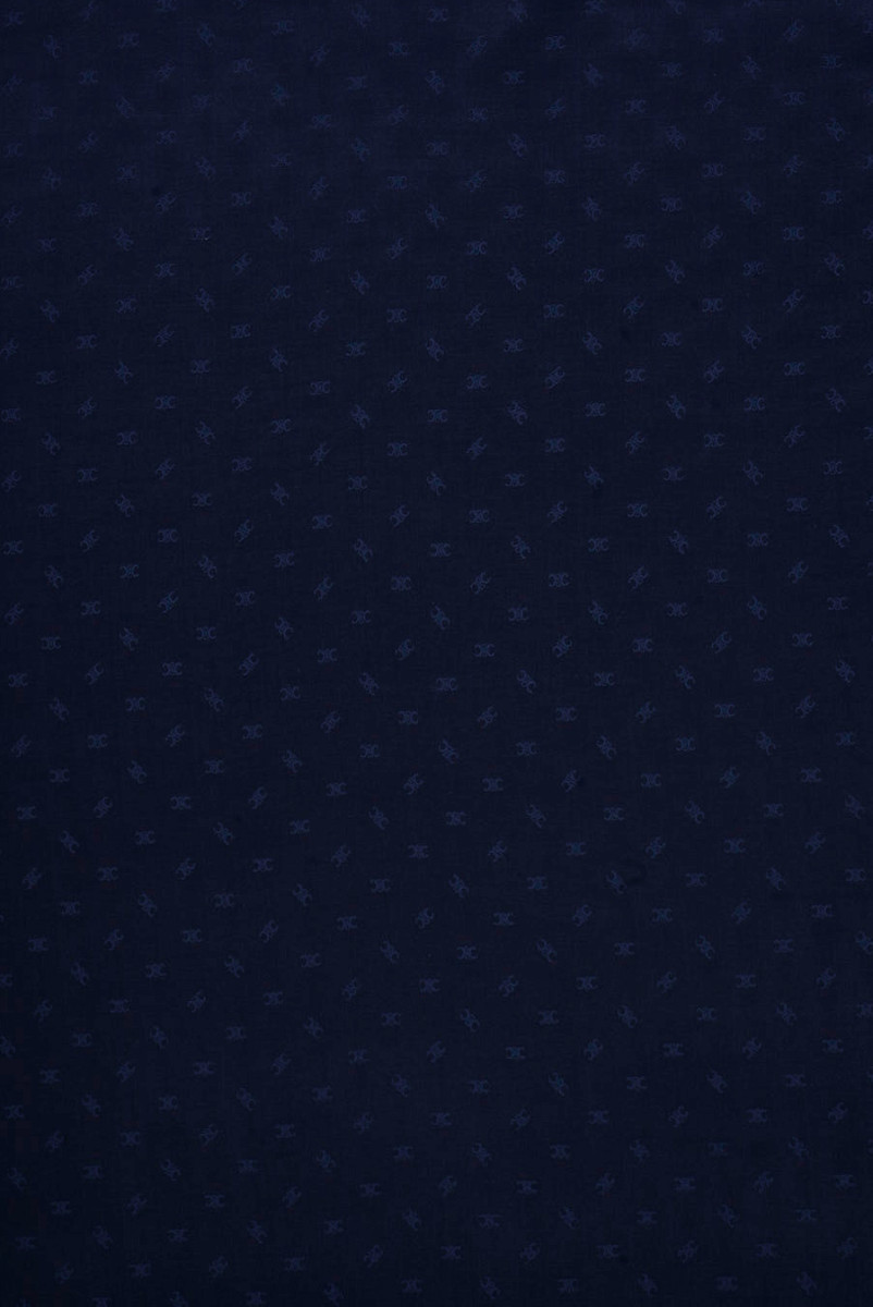 Petits motifs viscoseux bleu marine