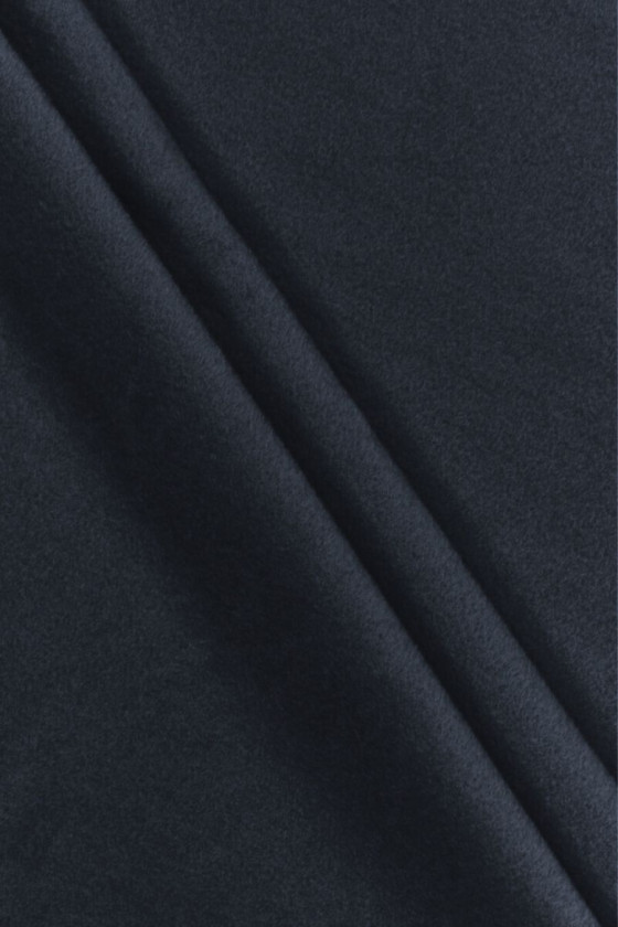 Seide mit doppelseitigem Baumwollstoff in Marineblau