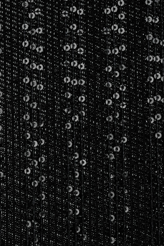 Cotone nero con paillettes