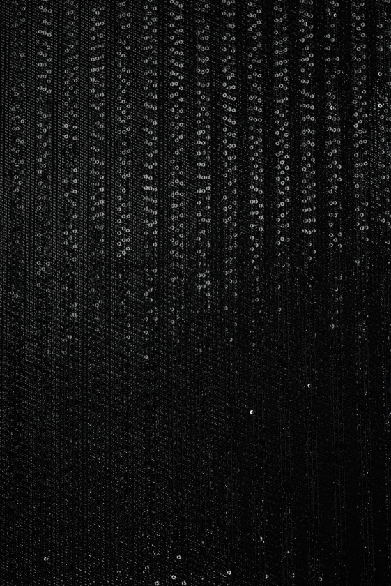 Schwarze Baumwolle mit Pailletten