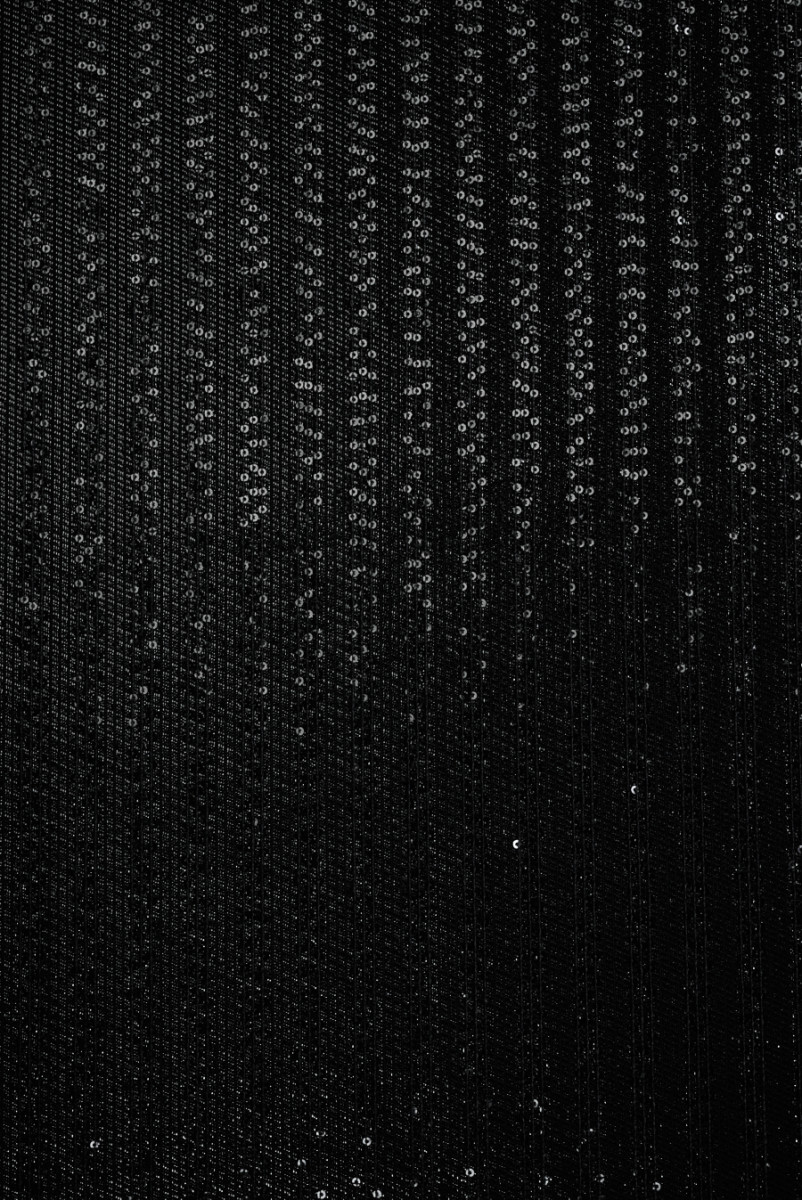 Black cotton with sequins
