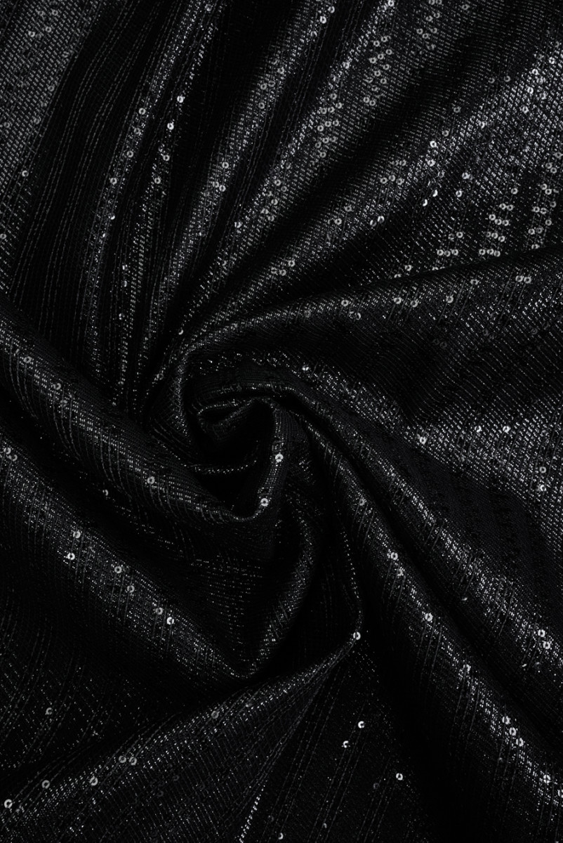 Coton noir avec sequins