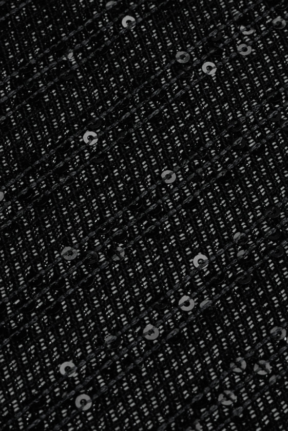 Cotone nero con paillettes