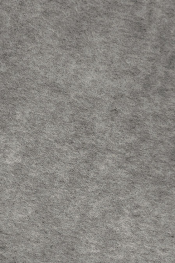 Silk with cotton grey double-sided melange