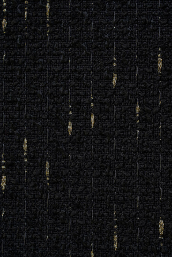 Material Chanel negru cu aur