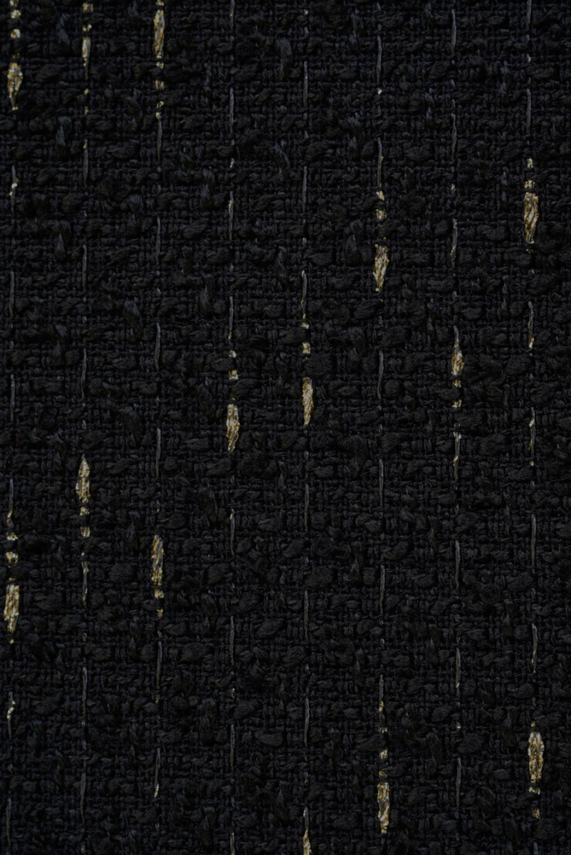 Material Chanel negru cu aur