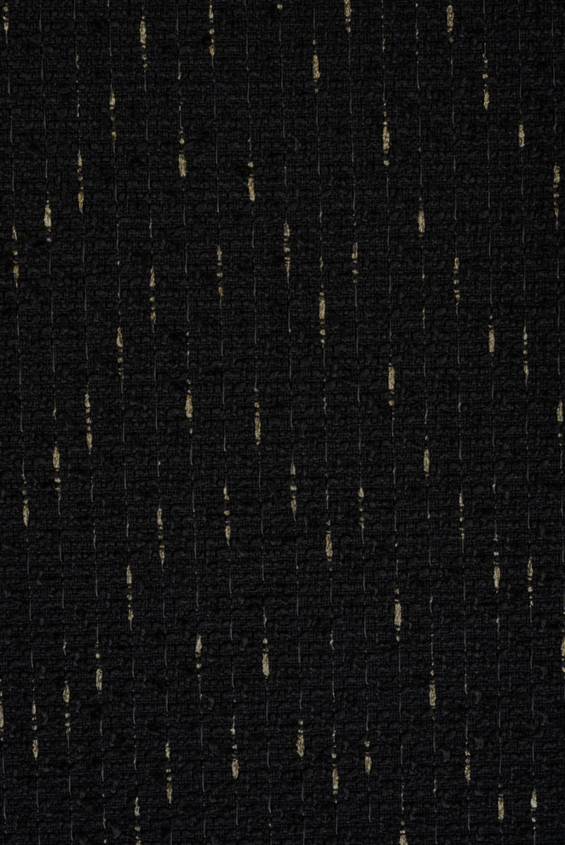 Tessuto Chanel nero con oro