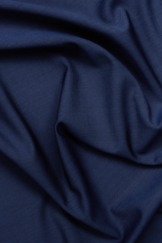 Tweekleurige marineblauwe kostuumwol