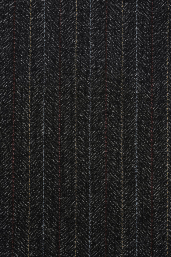 Striped melange wool