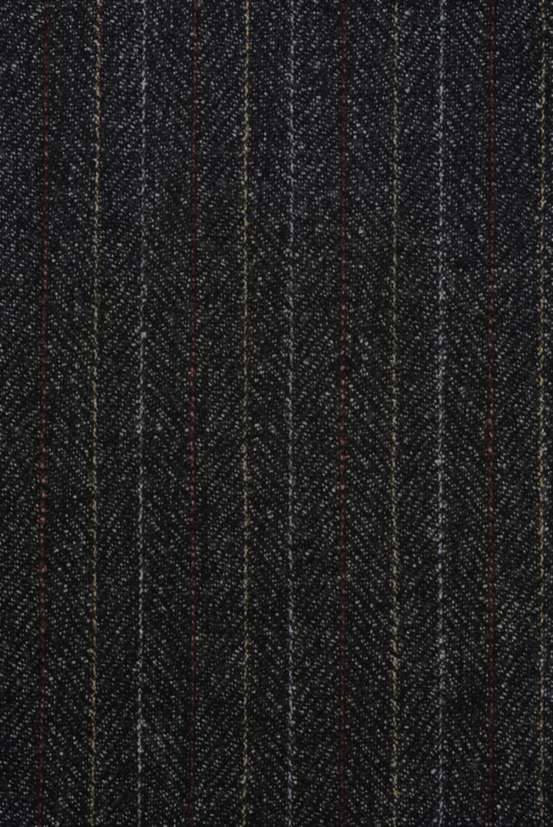 Striped melange wool
