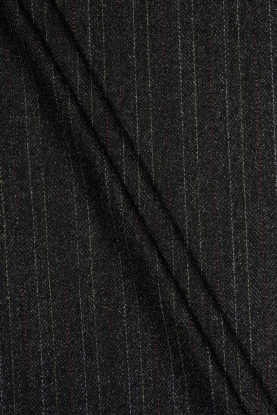 Striped melange wool