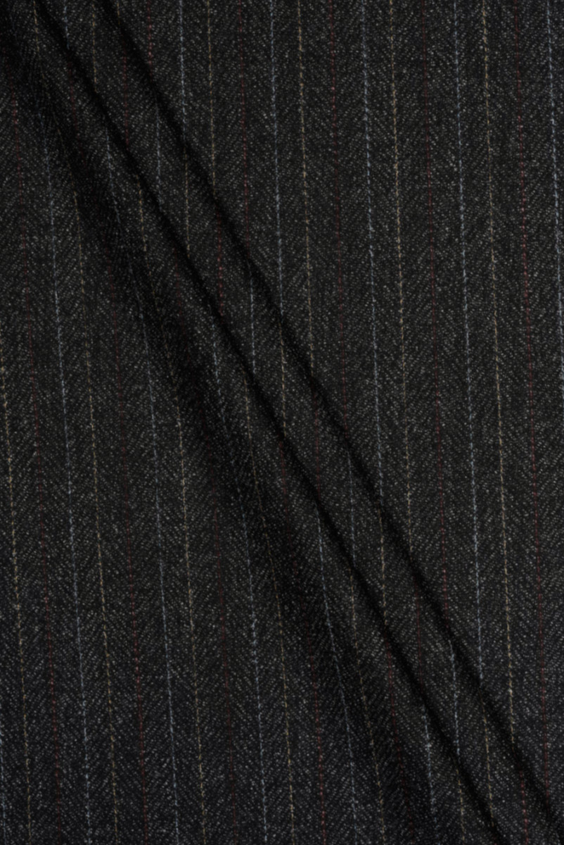 Striped melange wool