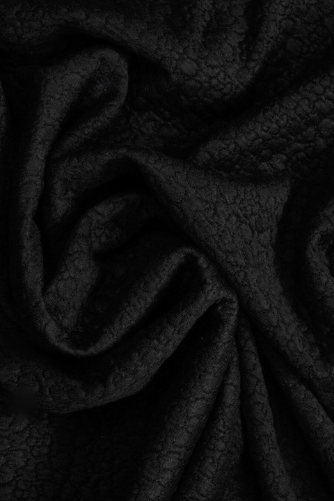 Jacquard black elastic
