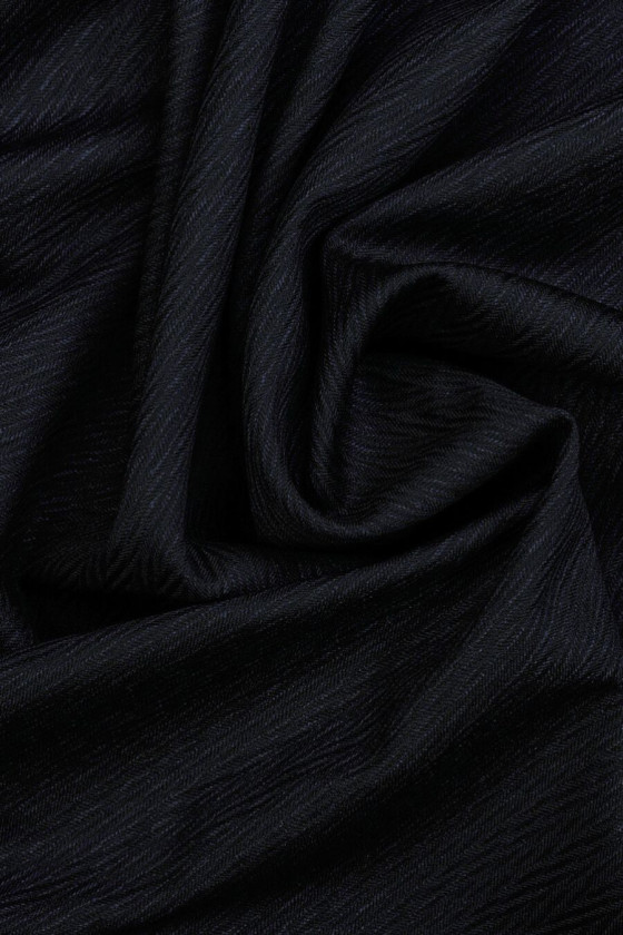 Zigzags en laine bleu marine