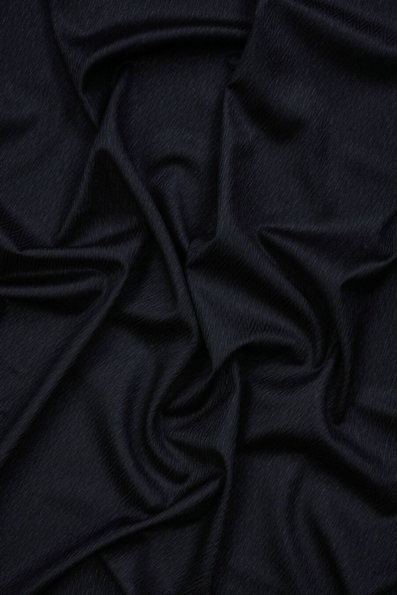 Zigzags de lana azul marino