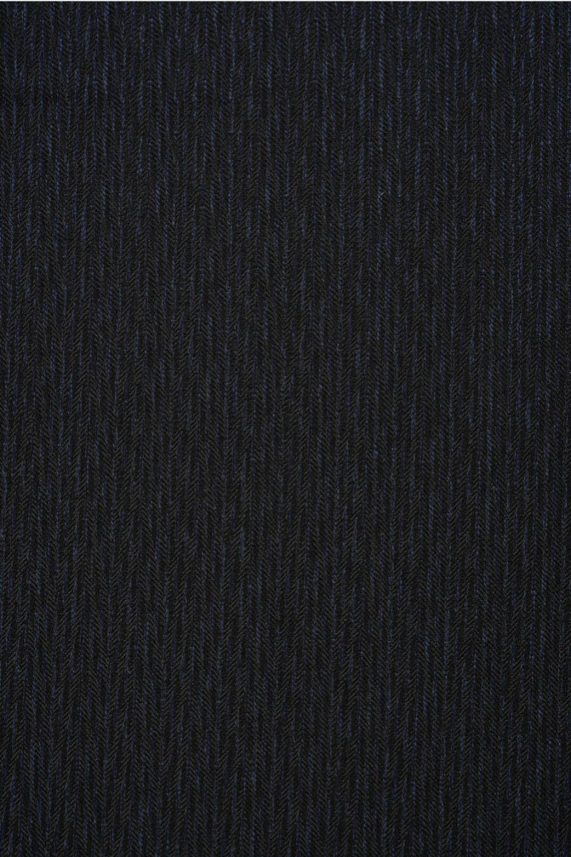 Zigzags en laine bleu marine