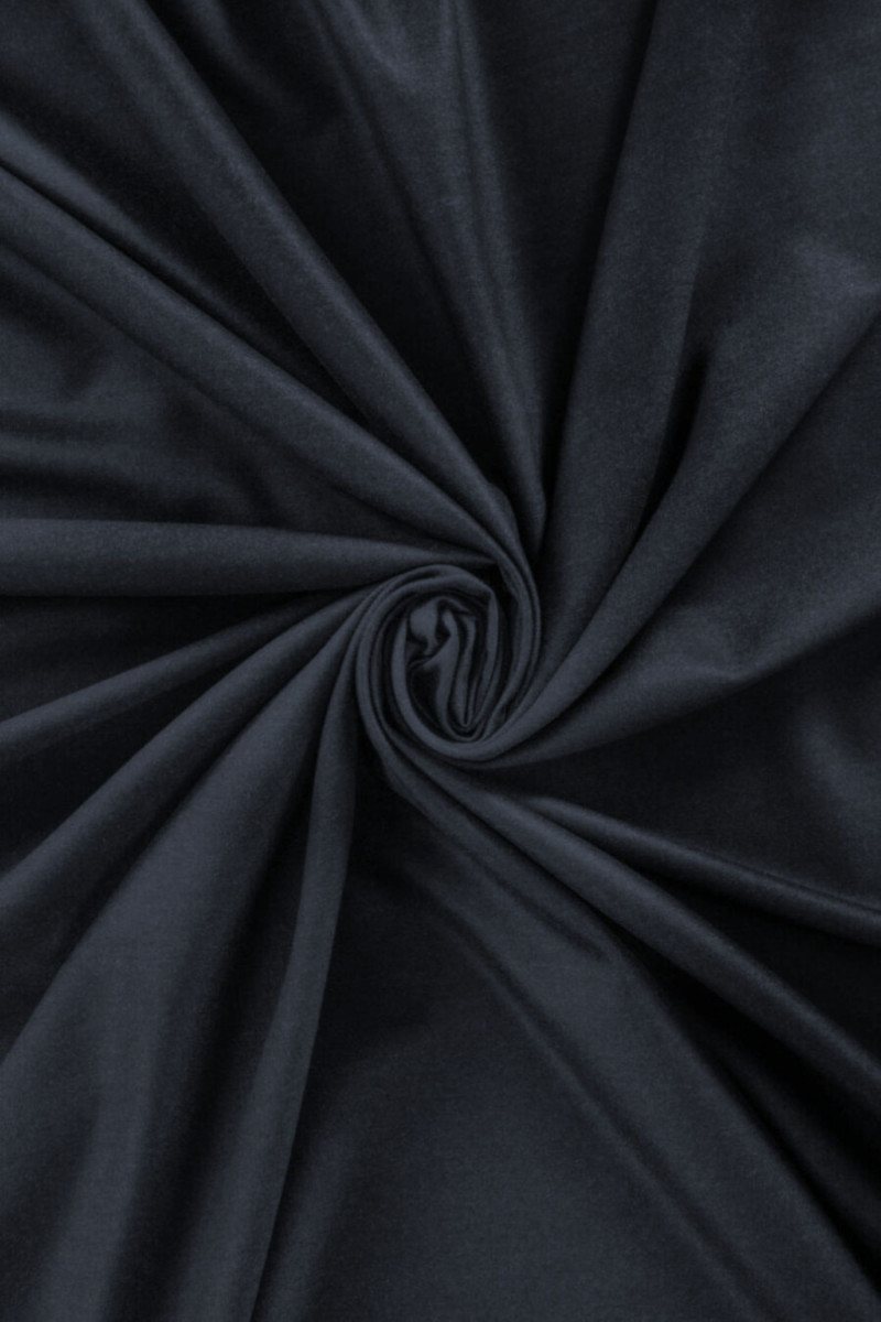 Virgin wool kostium fabric tamsiai mėlynas melanžas KUPONAI