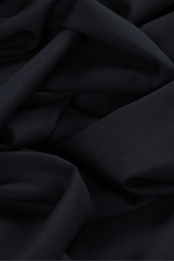 Dark navy blue costume wool