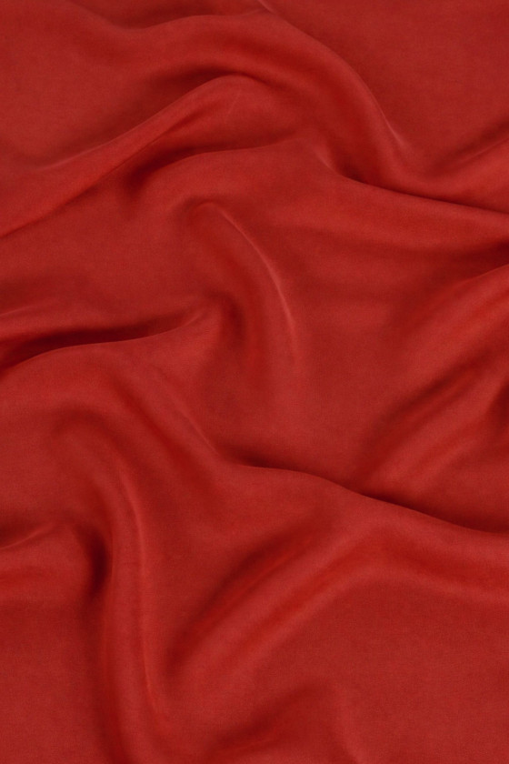 Jedwab elastyczny ceglana czerwień