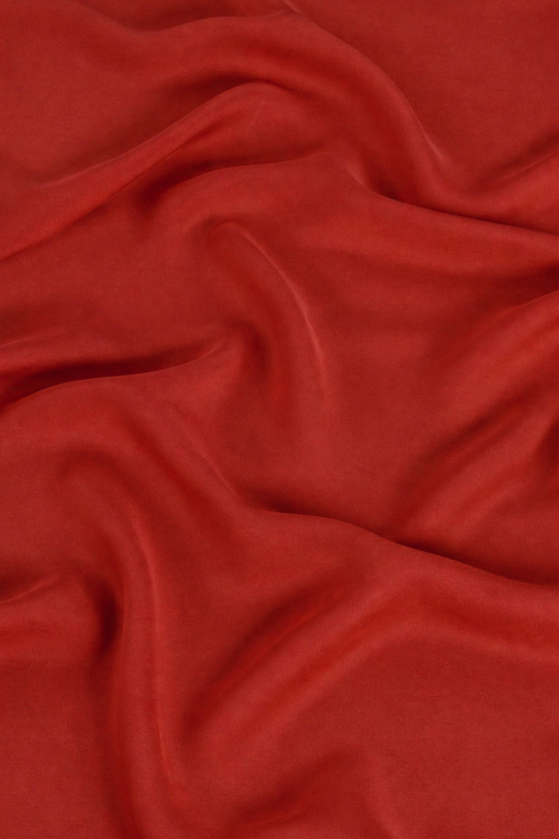 Jedwab elastyczny ceglana czerwień