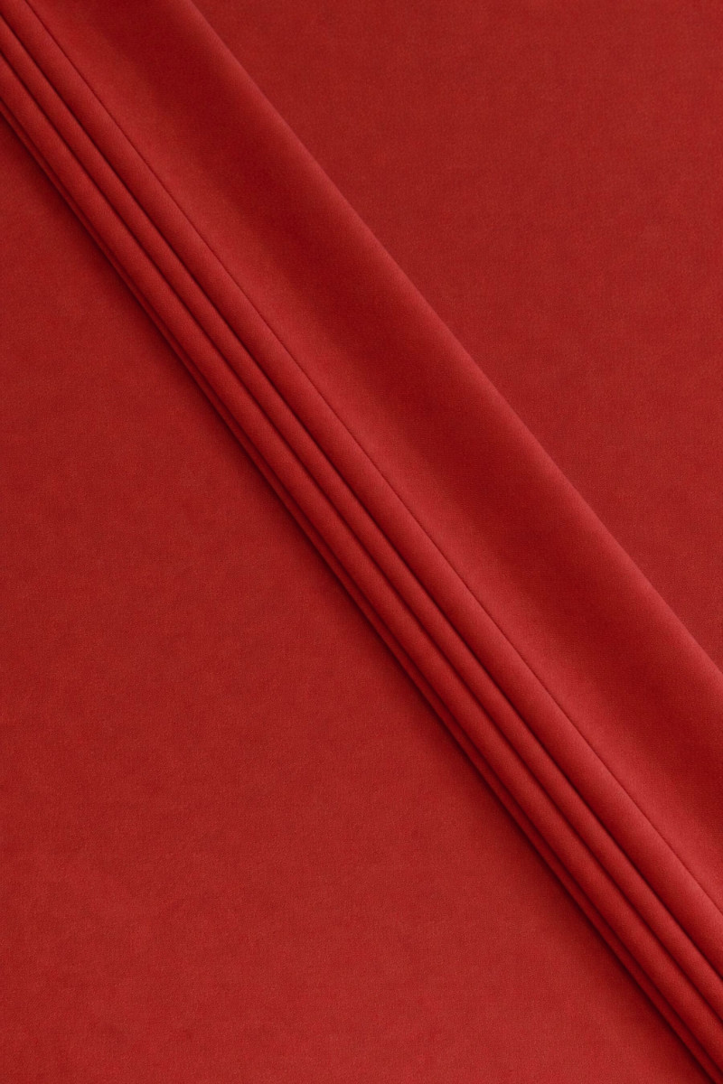 Jedwab elastyczny ceglana czerwień