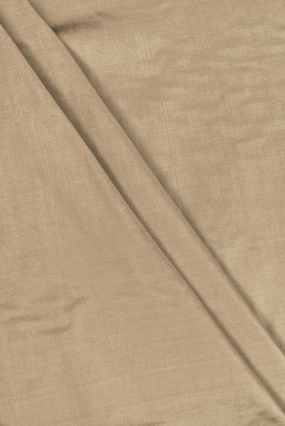 Taft, taffung zijde beige koud