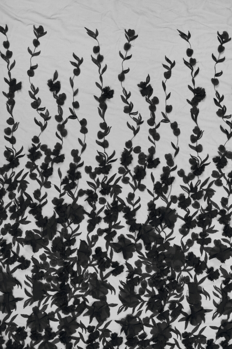 Tissu 3D soirée noir