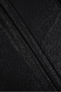Embossed black velvet