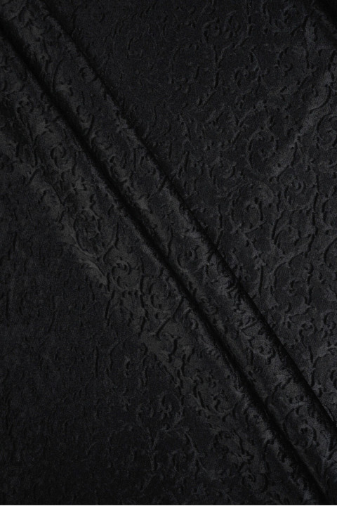 Terciopelo negro en relieve