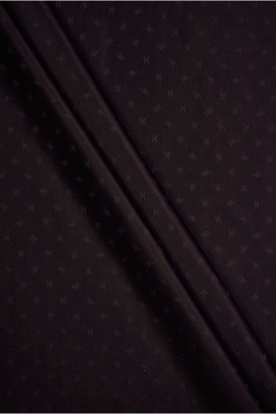 Brown viscose small patterns