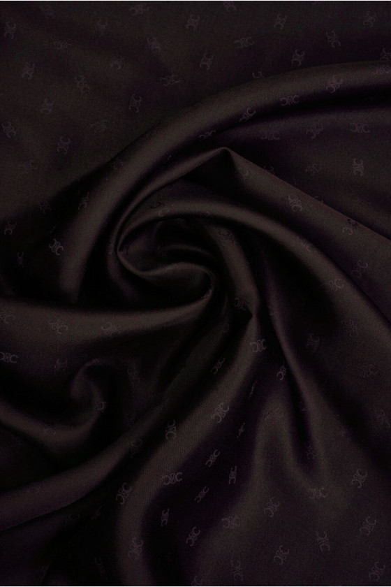 Brown viscose small patterns