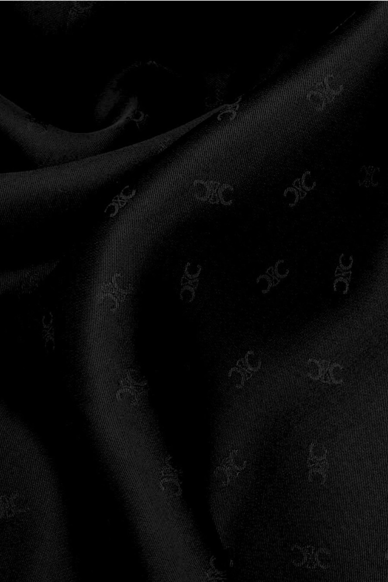 Black viscose small patterns