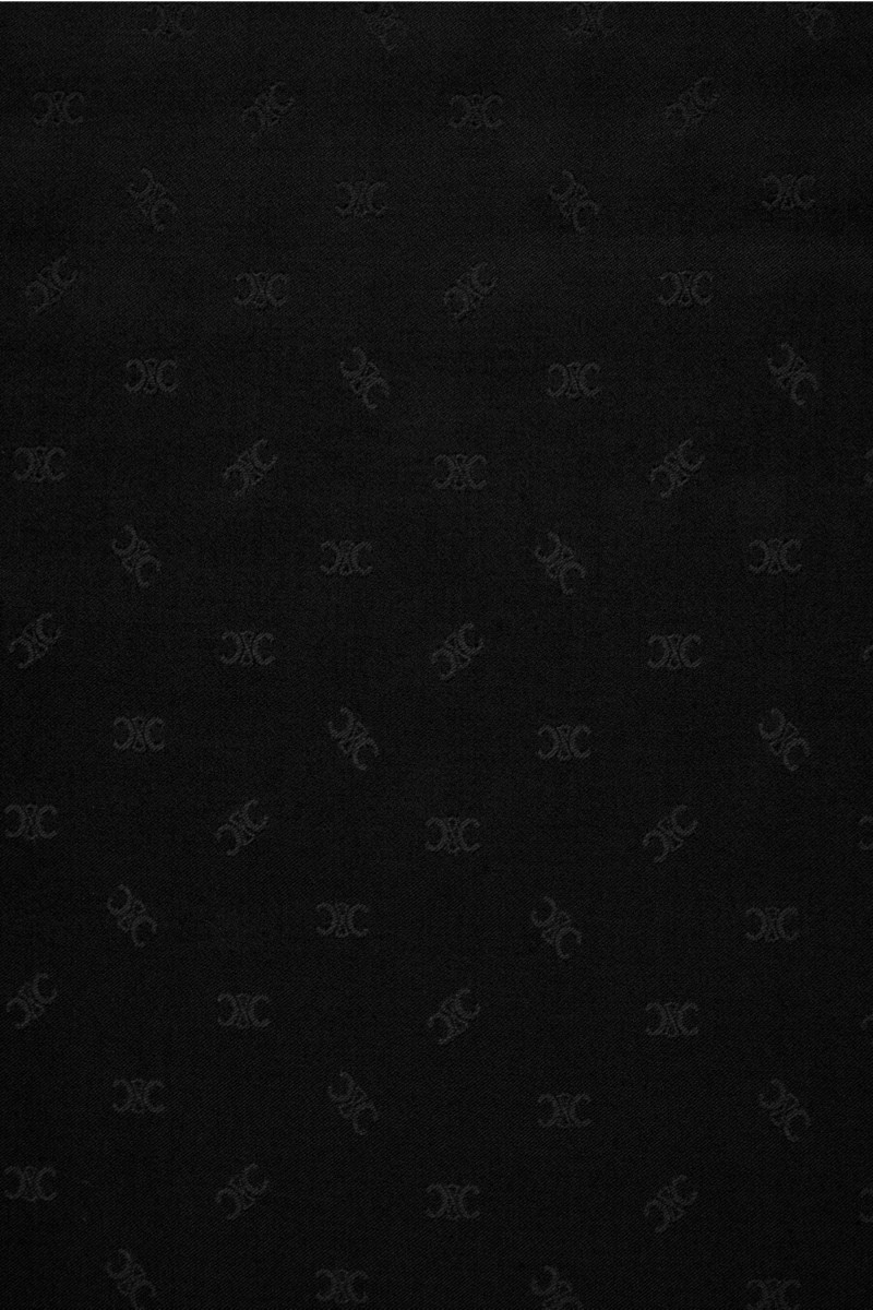 Schwarze Viskose-Kleinmuster