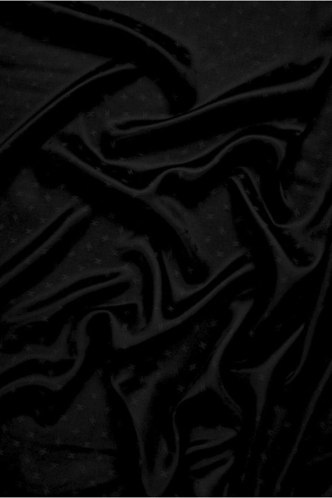 Black viscose small patterns