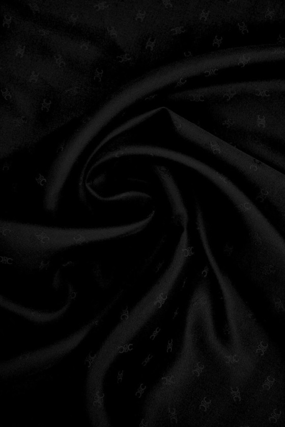 Zwarte viscose kleine patronen